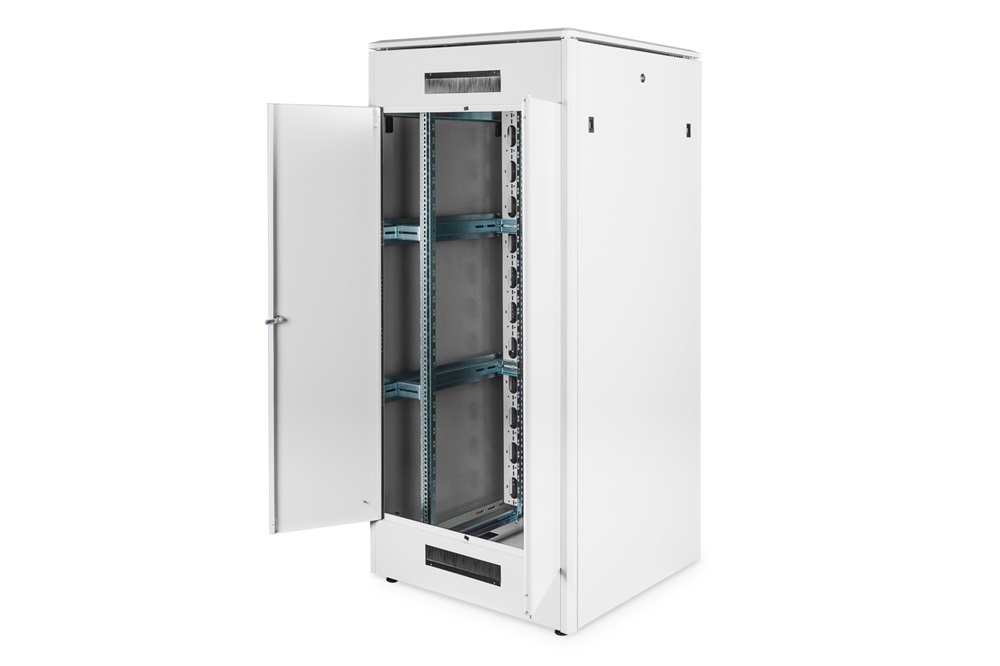 DIGITUS Rack Unique 19" 36U 1787x800x800mm üvegajtós szürke álló rack szekrény