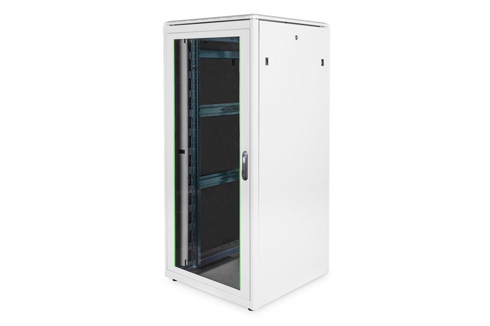 DIGITUS Rack Unique 19" 36U 1787x800x800mm üvegajtós szürke álló rack szekrény