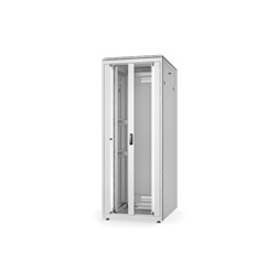DIGITUS Rack Unique 19" 42U 2053x800x1000mm dupla üveg első ajtó és dupla acél hátsó ajtós szürke álló rack szekrény