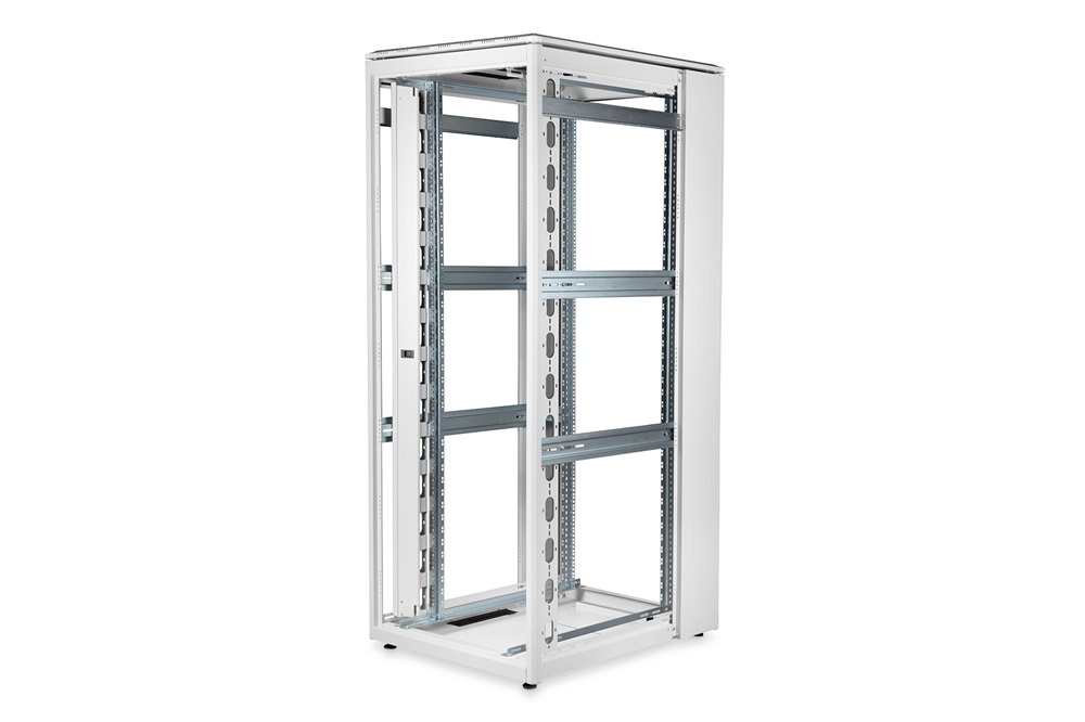 DIGITUS Rack Unique 19" 42U 2053x800x1000mm dupla üveg első ajtó és dupla acél hátsó ajtós szürke álló rack szekrény