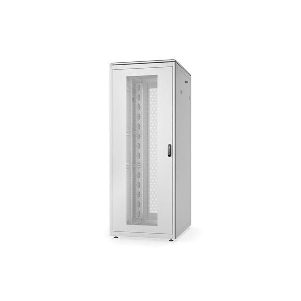 DIGITUS Rack Unique 19" 42U 2053x800x100mm első és hátsó perforált ajtós szürke álló rack szekrény