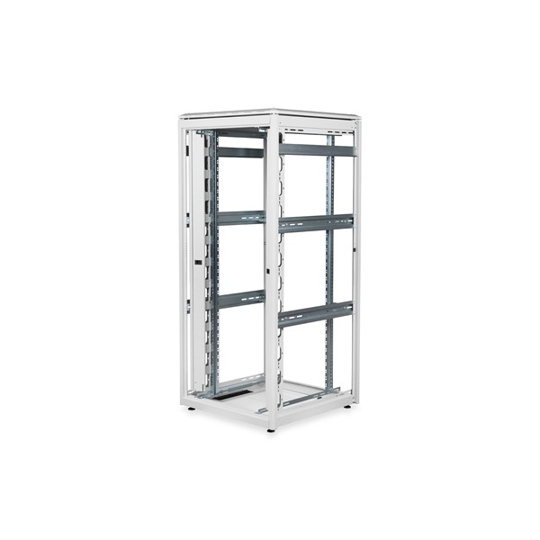 DIGITUS Rack Unique 19" 42U 2053x800x800mm dupla első és szimpla hátsó perforált ajtós szürke álló rack szekrény