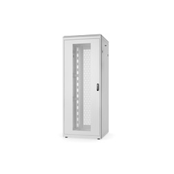 DIGITUS Rack Unique 19" 42U 2053x800x800mm első és hátsó perforált ajtós szürke álló rack szekrény
