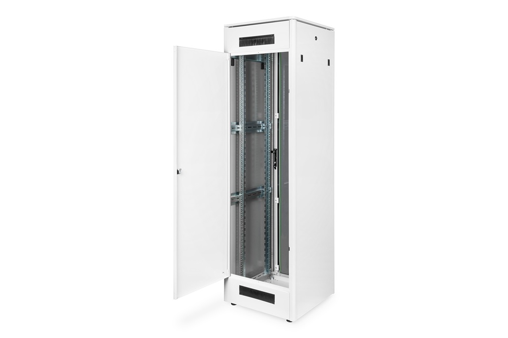 DIGITUS Rack Unique 19" 42U 2053x600x600mm üvegajtós szürke álló rack szekrény