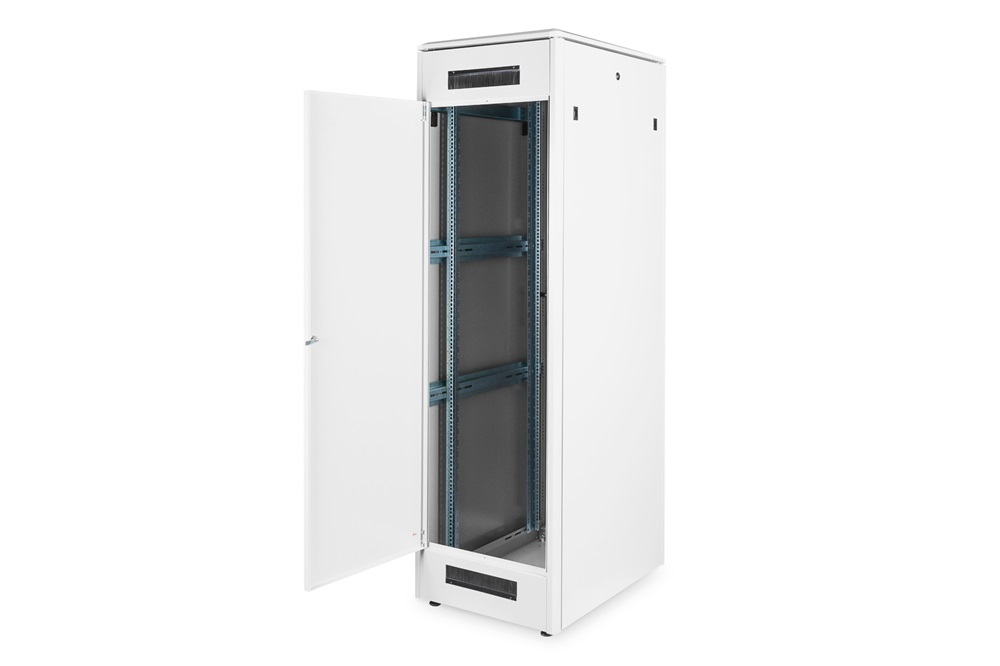 DIGITUS Rack Unique 19" 42U 2053x600x800mm üvegajtós szürke álló rack szekrény