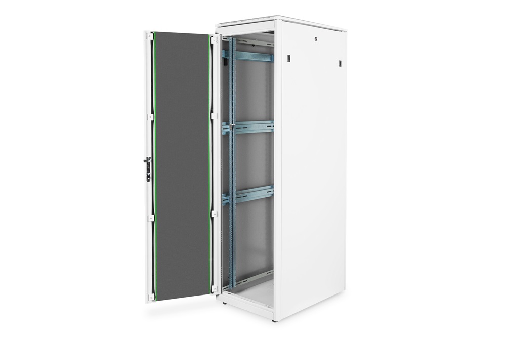 DIGITUS Rack Unique 19" 42U 2053x600x800mm üvegajtós szürke álló rack szekrény