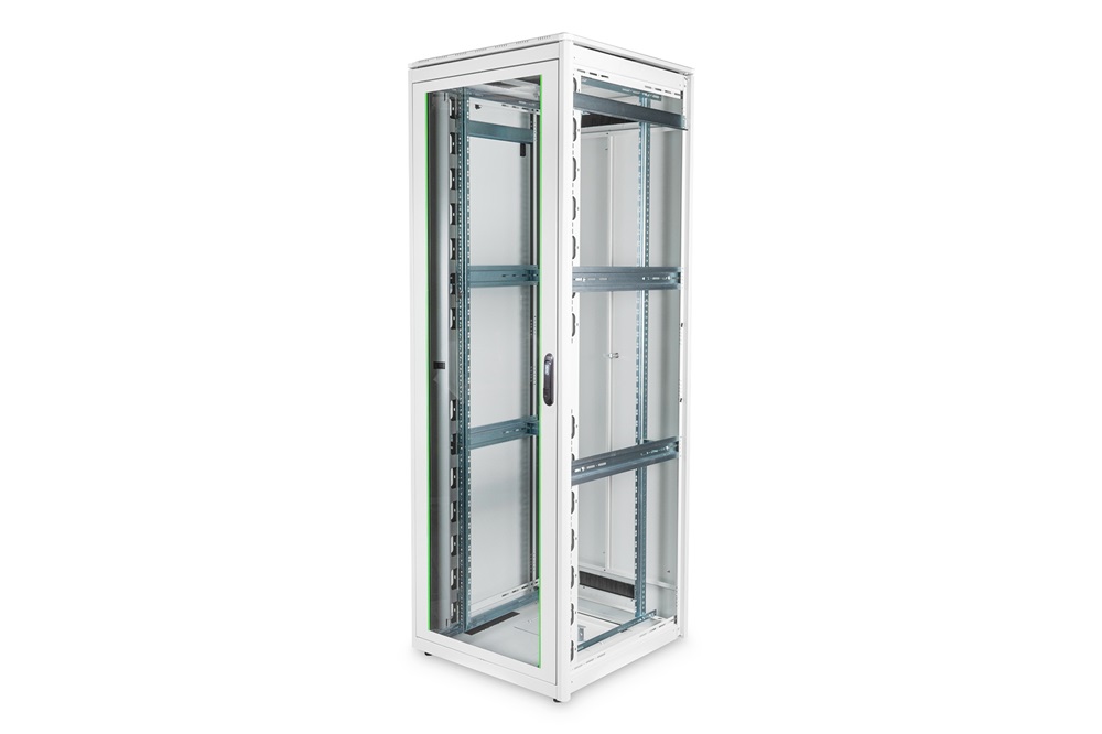 DIGITUS Rack Unique 19" 47U 2276x800x800mm üvegajtós szürke álló rack szekrény