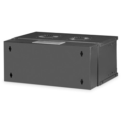 DIGITUS SOHO PRO 19" 4U 240x540x400mm üvegajtós fekete fali rack szekrény