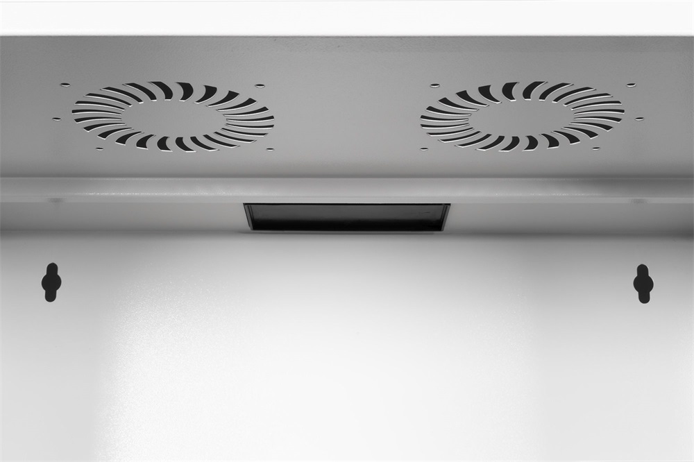 DIGITUS SOHO PRO 19" 4U 240x540x400mm üvegajtós szürke fali rack szekrény