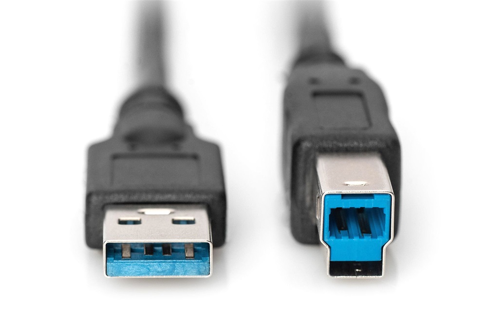 DIGITUS SuperSpeed 3.0 USB type-B - USB type A fekete kábel 1,8m