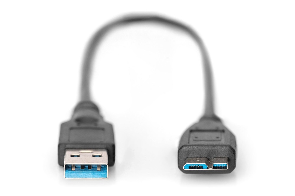 DIGITUS SuperSpeed 3.0 micro USB B - USB type A kábel 0,25