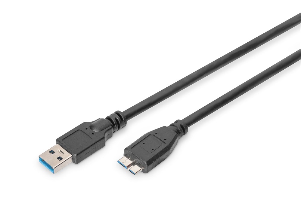 DIGITUS SuperSpeed 3.0 micro USB B - USB type A kábel 1m