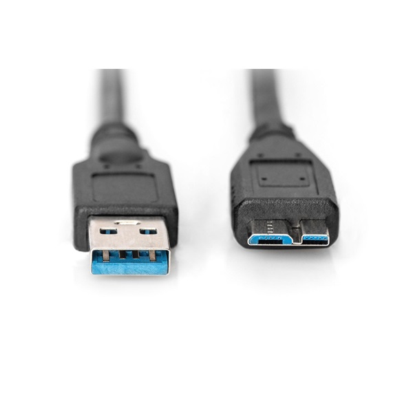 DIGITUS SuperSpeed 3.0 micro USB B - USB type A kábel 1m