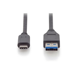 DIGITUS SuperSpeed 3.1 USB type A - USB type-C kábel 1m