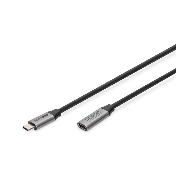 DIGITUS SuperSpeed UHD 4K 3.0 Gen1 USB Type-C hosszabbító kábel 1m