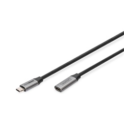 DIGITUS SuperSpeed UHD 4K 3.0 Gen1 USB Type-C hosszabbító kábel 1m