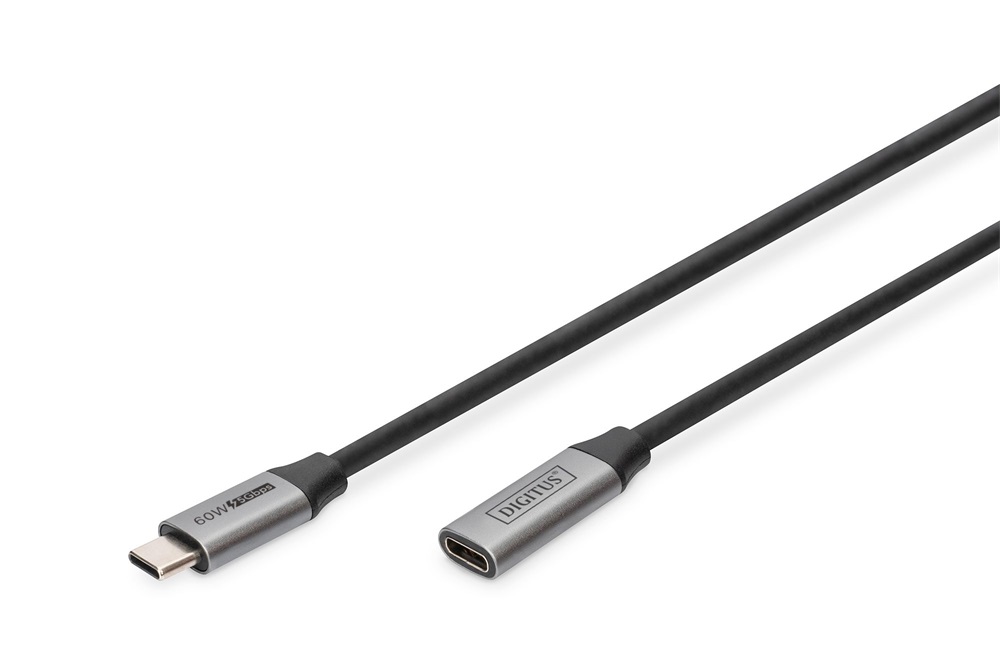 DIGITUS SuperSpeed UHD 4K 3.0 Gen1 USB Type-C hosszabbító kábel 1m