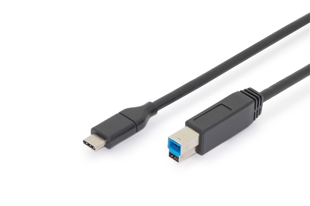 DIGITUS SuperSpeed USB type-B - USB type-C kábel 1,8m
