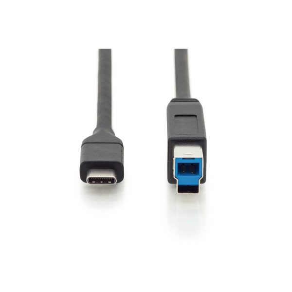 DIGITUS SuperSpeed USB type-B - USB type-C kábel 1,8m