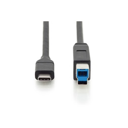 DIGITUS SuperSpeed USB type-B - USB type-C kábel 1,8m