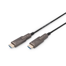 DIGITUS UHD 4K 120Hz aranyozott 2.0b kivehető csatlakozóval AOC optikai HDMI kábel 20m