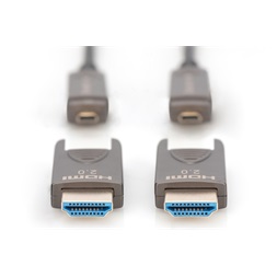 DIGITUS UHD 4K 120Hz aranyozott 2.0b kivehető csatlakozóval AOC optikai HDMI kábel 20m