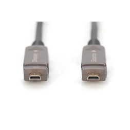 DIGITUS UHD 4K 120Hz aranyozott 2.0b kivehető csatlakozóval AOC optikai HDMI kábel 20m