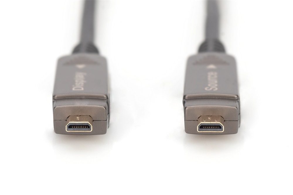DIGITUS UHD 4K 120Hz aranyozott 2.0b kivehető csatlakozóval AOC optikai HDMI kábel 20m