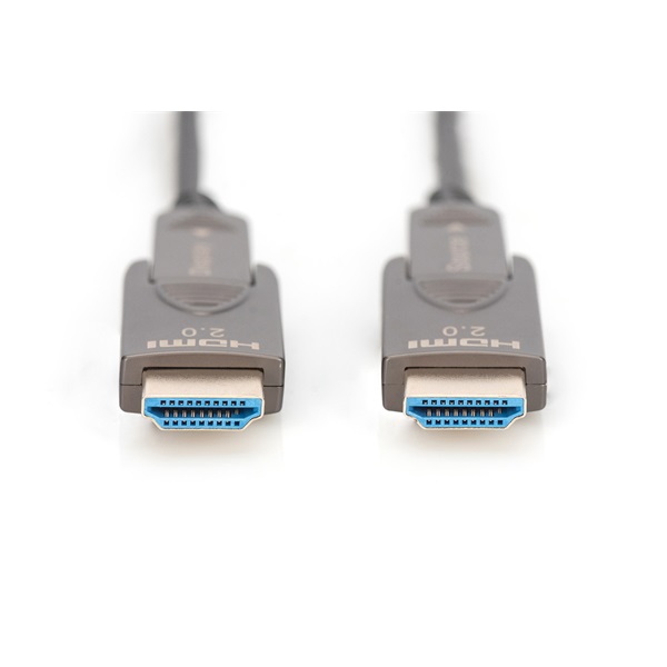 DIGITUS UHD 4K 120Hz aranyozott 2.0b kivehető csatlakozóval AOC optikai HDMI kábel 20m