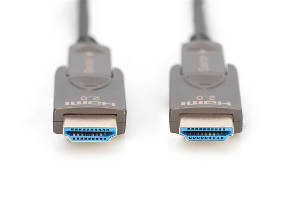 DIGITUS UHD 4K 120Hz aranyozott 2.0b kivehető csatlakozóval AOC optikai HDMI kábel 20m