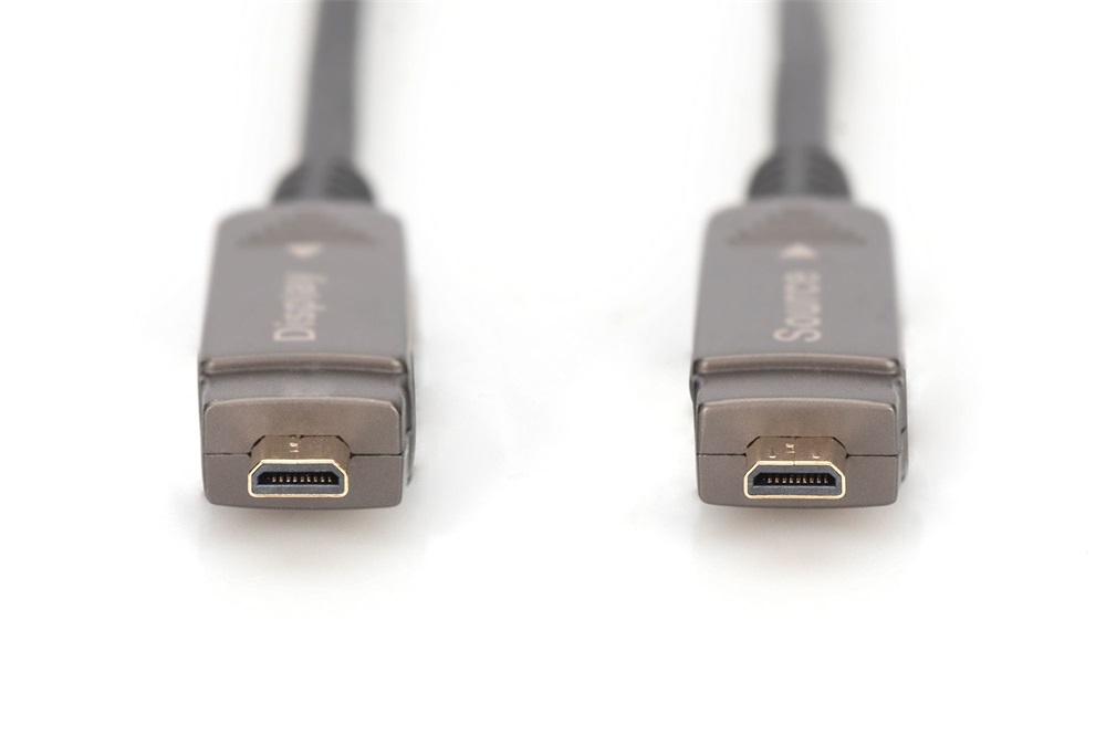 DIGITUS UHD 4K 120Hz aranyozott 2.0b kivehető csatlakozóval AOC optikai HDMI kábel 10m
