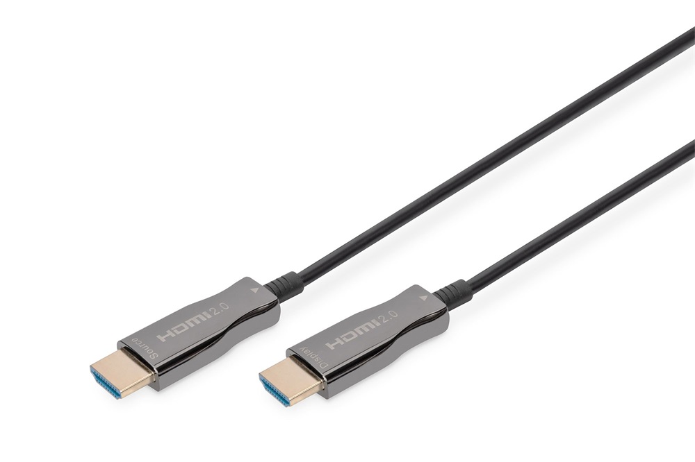 DIGITUS UHD 4K 3D 120Hz aranyozott 2.0b AOC optikai HDMI kábel 10m