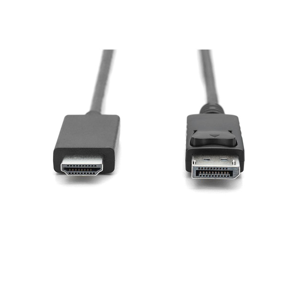 DIGITUS UHD 4K 3D 60Hz 1.2 DisplayPort - HDMI type A 2.0 kábel 1m