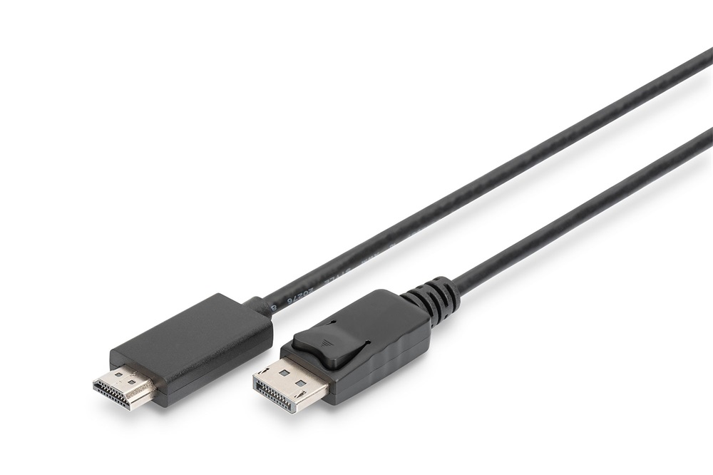 DIGITUS UHD 4K 3D 60Hz 1.2 DisplayPort - HDMI type A 2.0 kábel 2m