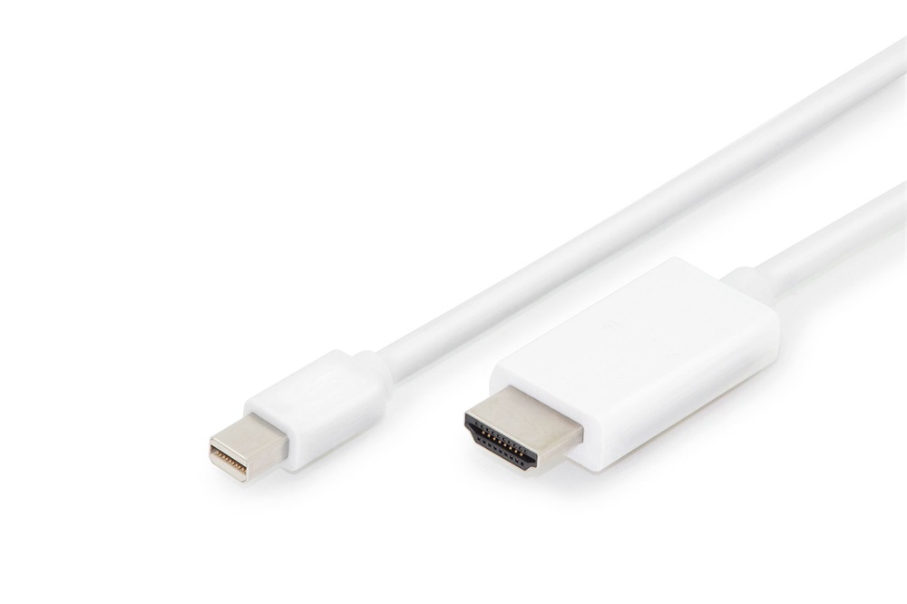 DIGITUS UHD 4K 3D 60Hz 1.2 mini DisplayPort - HDMI type A 2.0 kábel 2m