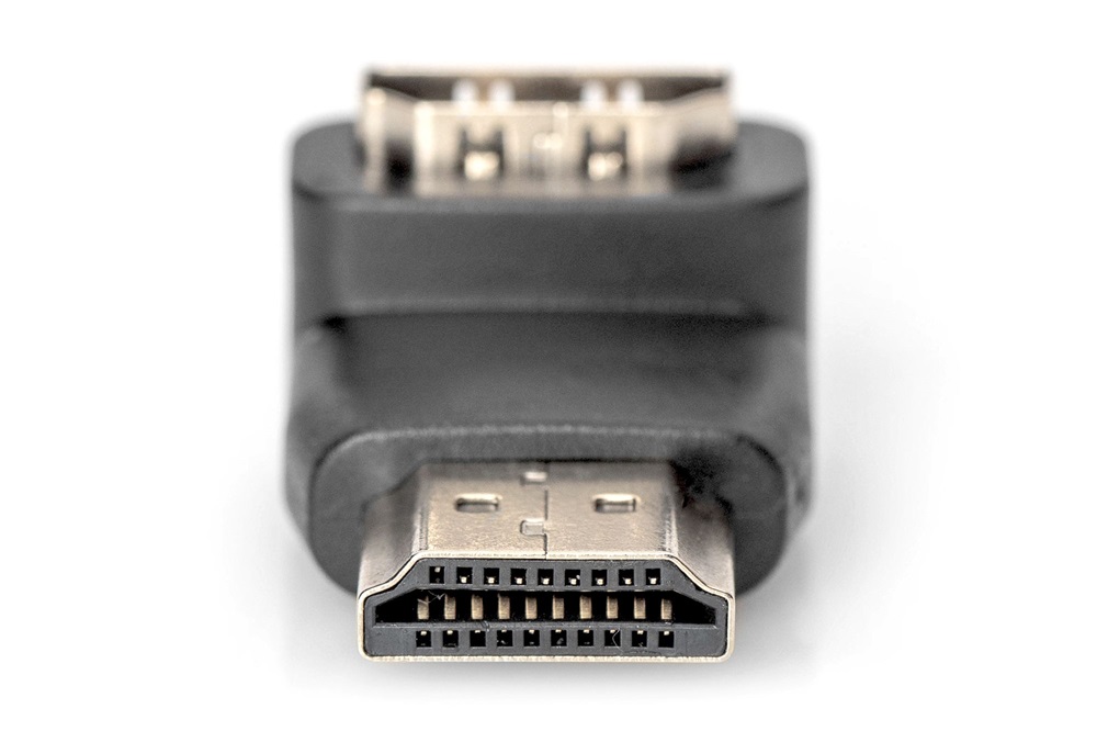 DIGITUS UHD 4K 3D 60Hz aranyozott HDMI 90°-os Adapter
