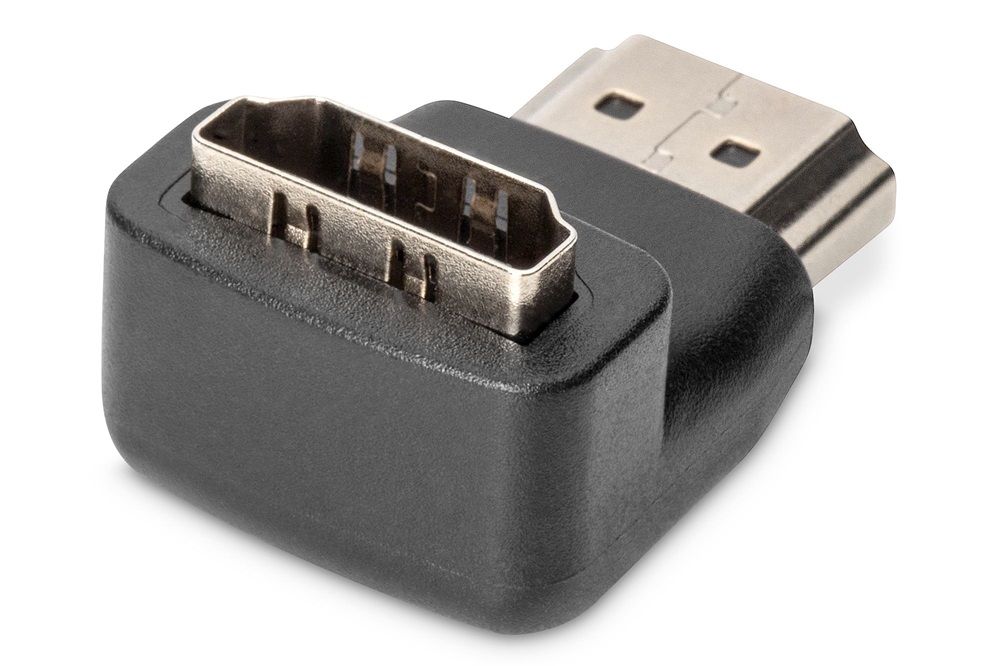 DIGITUS UHD 4K 3D 60Hz aranyozott HDMI 90°-os Adapter