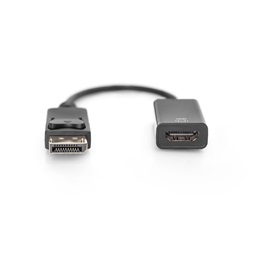 DIGITUS UHD 4K 3D Dual-Mode aktív 1.2 DisplayPort - HDMI type A 2.0 Adapter 0,2m
