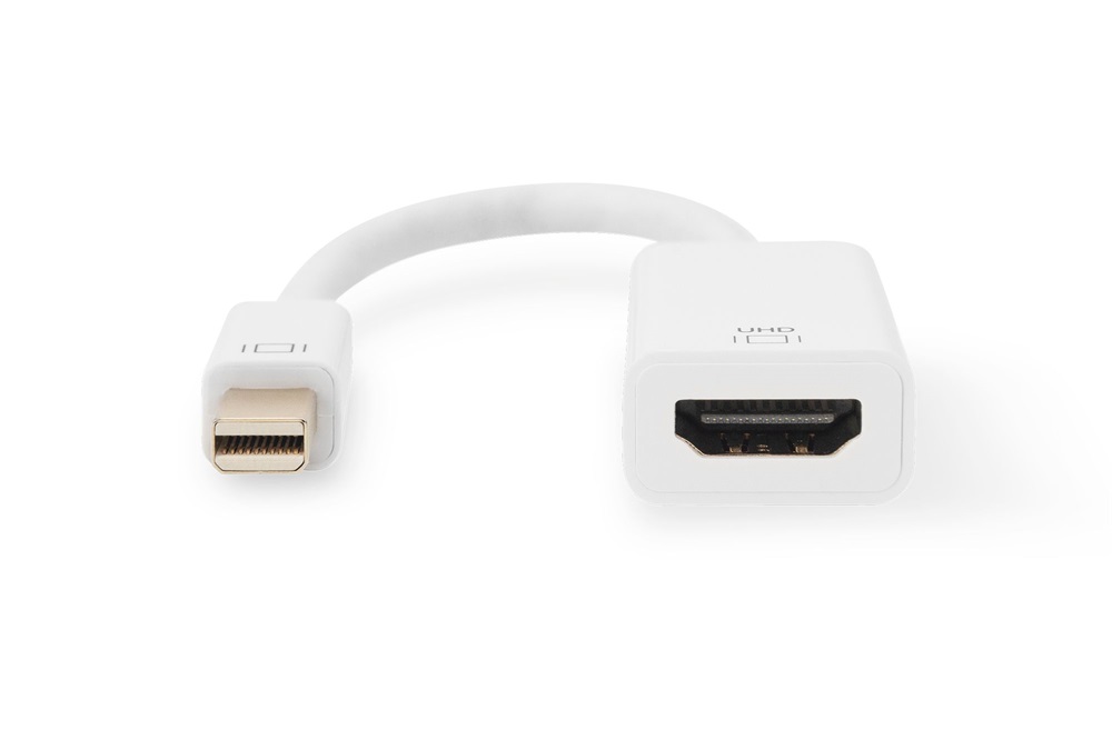 DIGITUS UHD 4K 3D Dual-Mode aktív mini DisplayPort - HDMI type A 2.0 Adapter 0,2m
