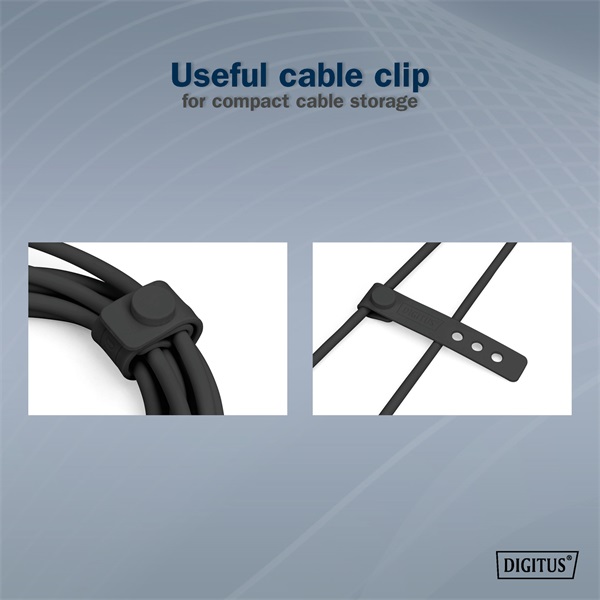 DIGITUS UHD 4K 60Hz USB 3.2 Gen2 USB type-C szilikon kábel 0,5m
