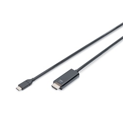 DIGITUS UHD 4K 60Hz aranyozott HDMI - USB type-C kábel 2m