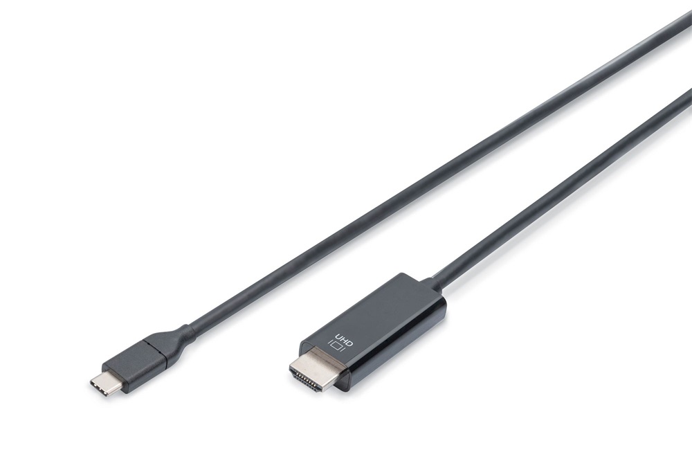 DIGITUS UHD 4K 60Hz aranyozott HDMI - USB type-C kábel 2m