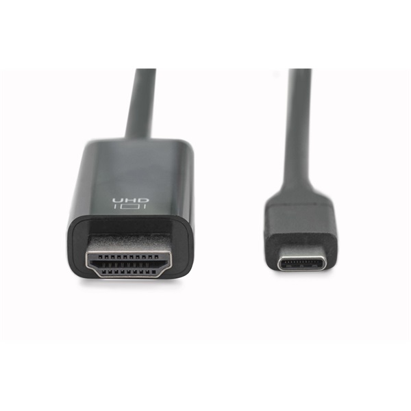 DIGITUS UHD 4K 60Hz aranyozott HDMI - USB type-C kábel 2m
