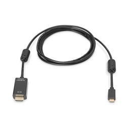 DIGITUS UHD 4K 60Hz aranyozott HDMI - USB type-C kábel 5m