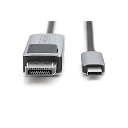 DIGITUS UHD 8K 30Hz kétirányú 1.4 DisplayPort - USB type-C kábel 2m