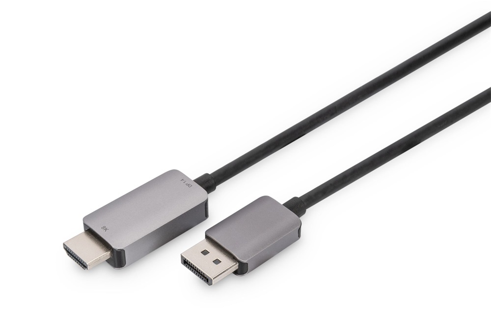 DIGITUS UHD 8K 3D 60Hz  1.4 DisplayPort - HDMI type A 2.1 kábel 1m
