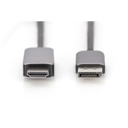 DIGITUS UHD 8K 3D 60Hz  1.4 DisplayPort - HDMI type A 2.1 kábel 1m