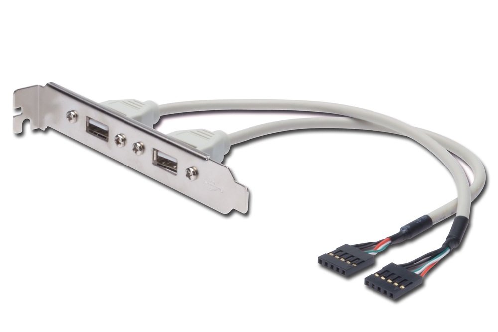 DIGITUS USB 2.0 2x USB A 2x IDC 5 tűs csatlakozókonzol kábel