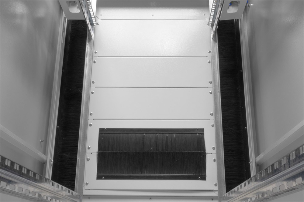 DIGITUS Varioflex-N 19" 42U 2022x800x1000mm üveg első ajtó és hátsó acél dupla ajtós szürke álló rack szekrény