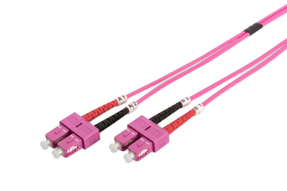 DIGITUS duplex 2xSC + 2xSC MM OM4 50/125µ 1m optikai patch kábel